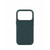 Mujjo Troubadour skórzane etui do Apple iPhone 18 Pro / 17 Pro, MagSafe, obsydianowozielone