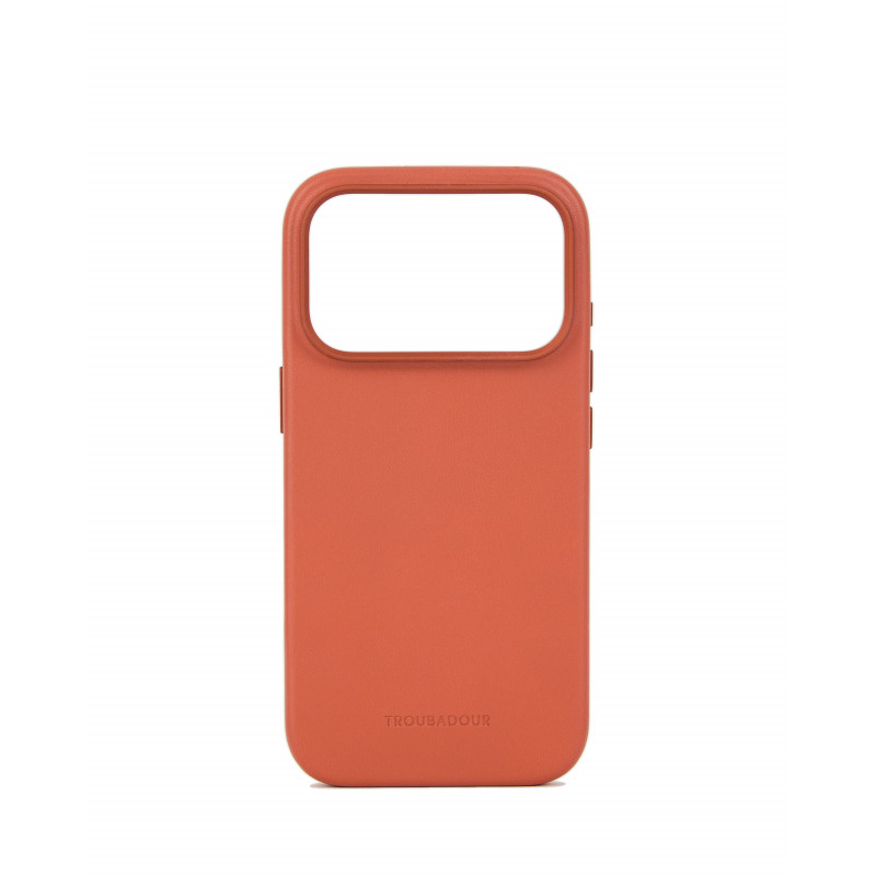 Mujjo Troubadour skórzane etui do Apple iPhone 18 Pro / 17 Pro, MagSafe, terakotowe