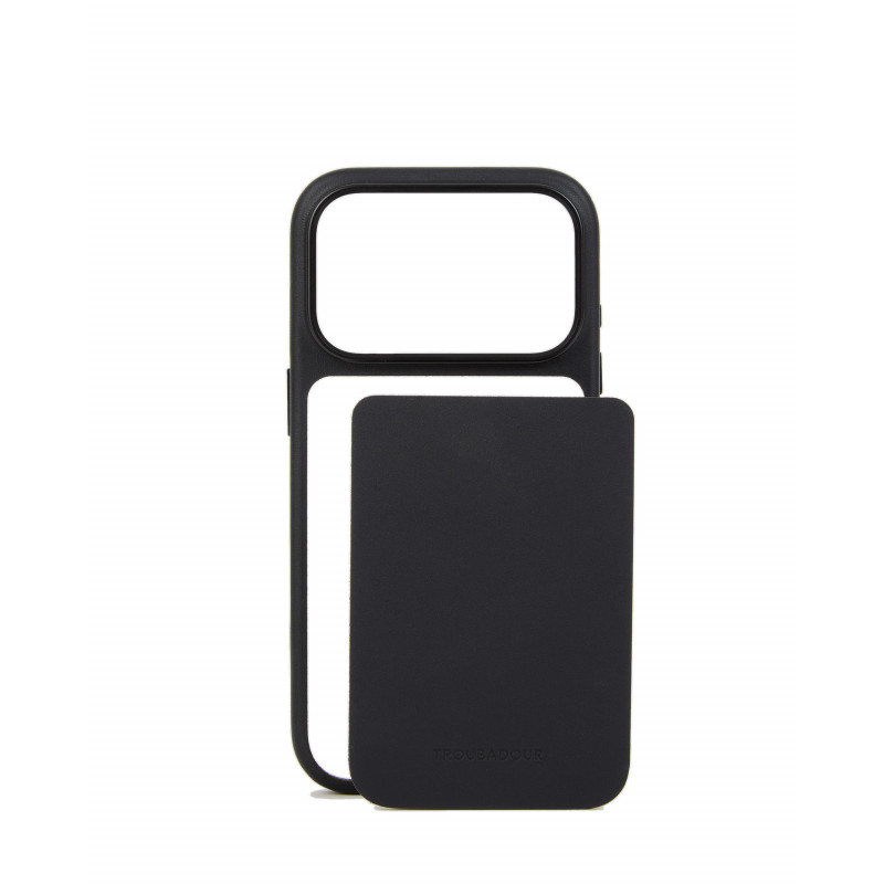 Mujjo Troubadour Modular skórzane etui do Apple iPhone 18 Pro / 17 Pro, MagSafe, czarne