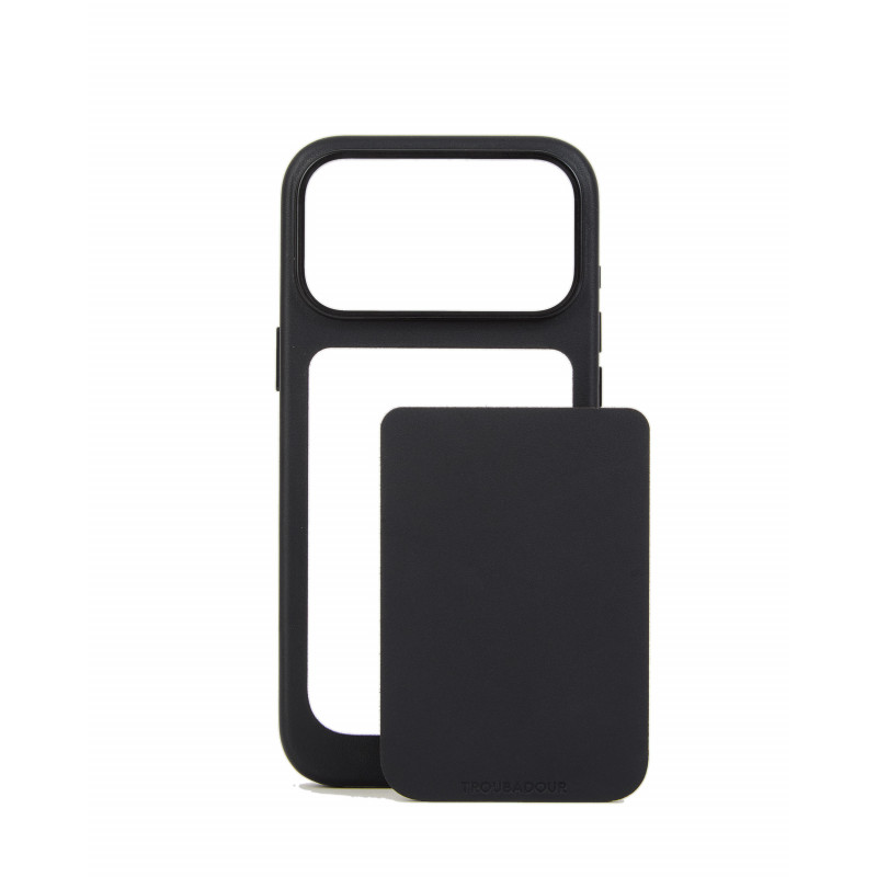 Mujjo Troubadour Modular Leather Case skórzane etui do Apple iPhone 18 Pro Max / 17 Pro Max, MagSafe, czarne