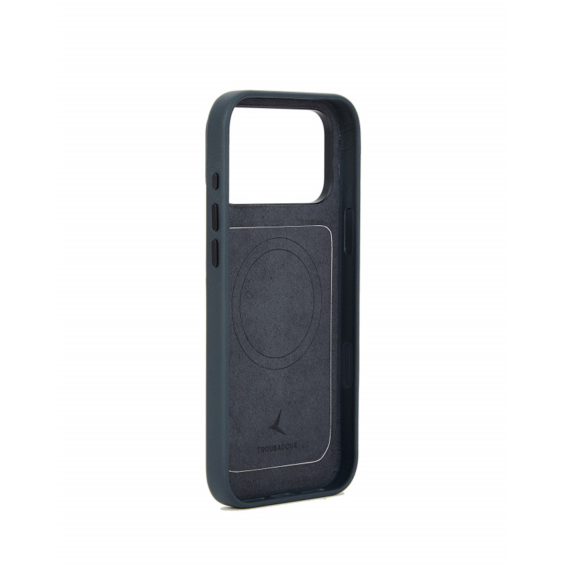 Mujjo Troubadour Modular Leather Case skórzane etui do Apple iPhone 18 Pro Max / 17 Pro Max, MagSafe, bazaltowe