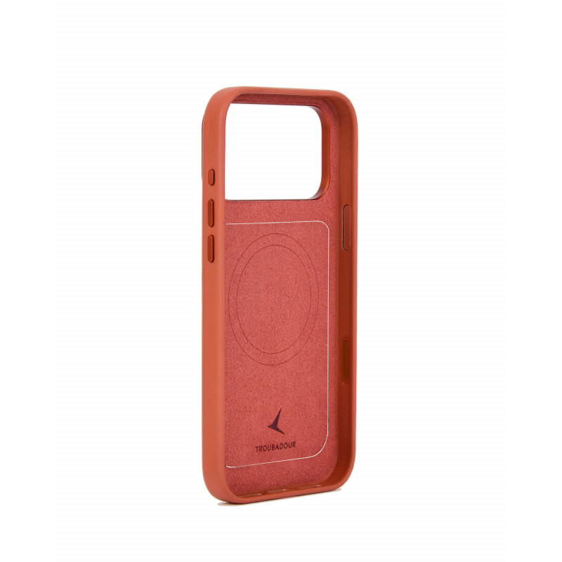Mujjo Troubadour Modular Leather Case skórzane etui do Apple iPhone 18 Pro Max / 17 Pro Max, MagSafe, terakotowe