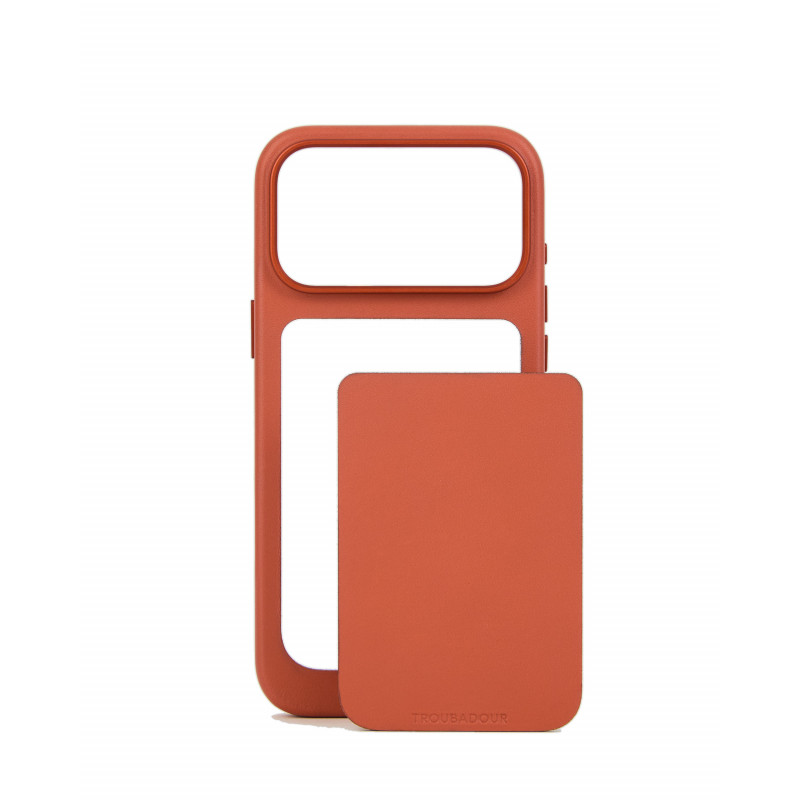 Mujjo Troubadour Modular Leather Case skórzane etui do Apple iPhone 18 Pro Max / 17 Pro Max, MagSafe, terakotowe