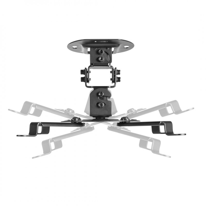 Maclean MC-200 B uchwyt sufitowy do projektora, 54–320 mm, do 13,5 kg, czarny