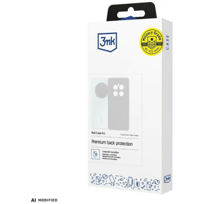 3MK Matt Case Pro Apple iPhone 16e / 17e etui, czarne
