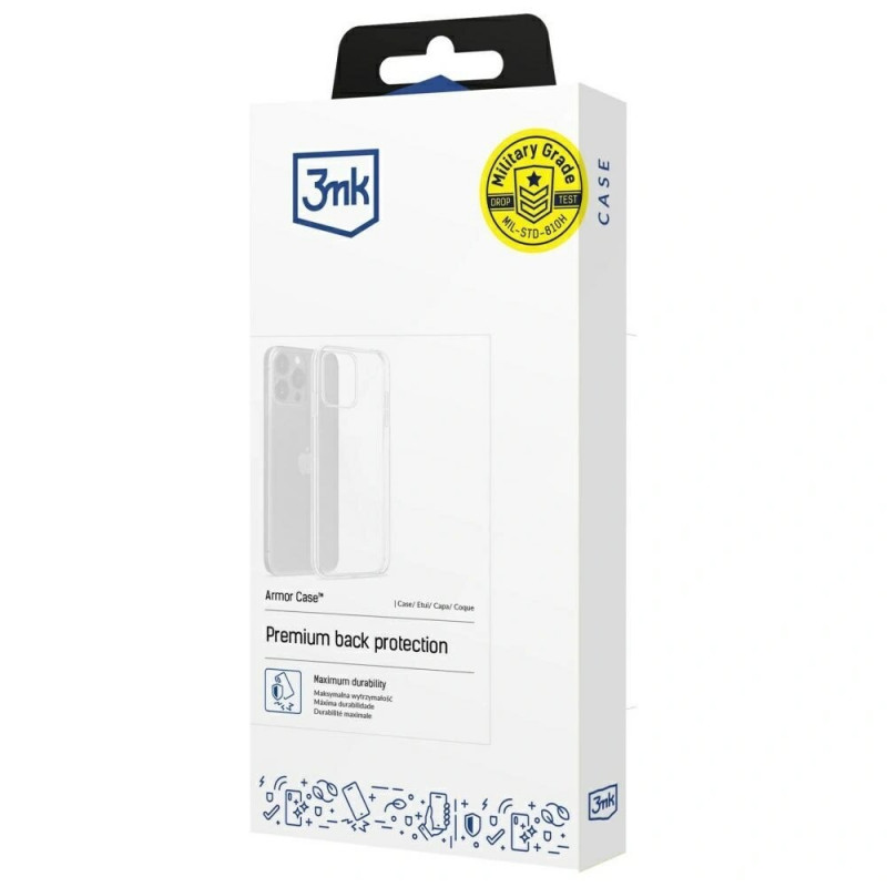 3MK Armor Case etui do Apple iPhone 17e / 16e, przezroczyste