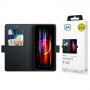 3MK Wallet Case etui z klapką na telefon Samsung Galaxy S25 Edge, czarne