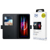 3MK Wallet Case etui z klapką na telefon Samsung Galaxy S25 Edge, czarne