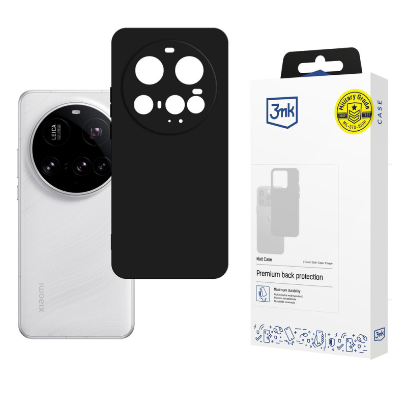 3MK Matt Case etui na telefon Xiaomi 15 Ultra, czarne