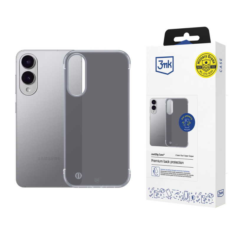 3MK Just20g Matt Case etui na telefon Samsung Galaxy S25 Edge, czarne