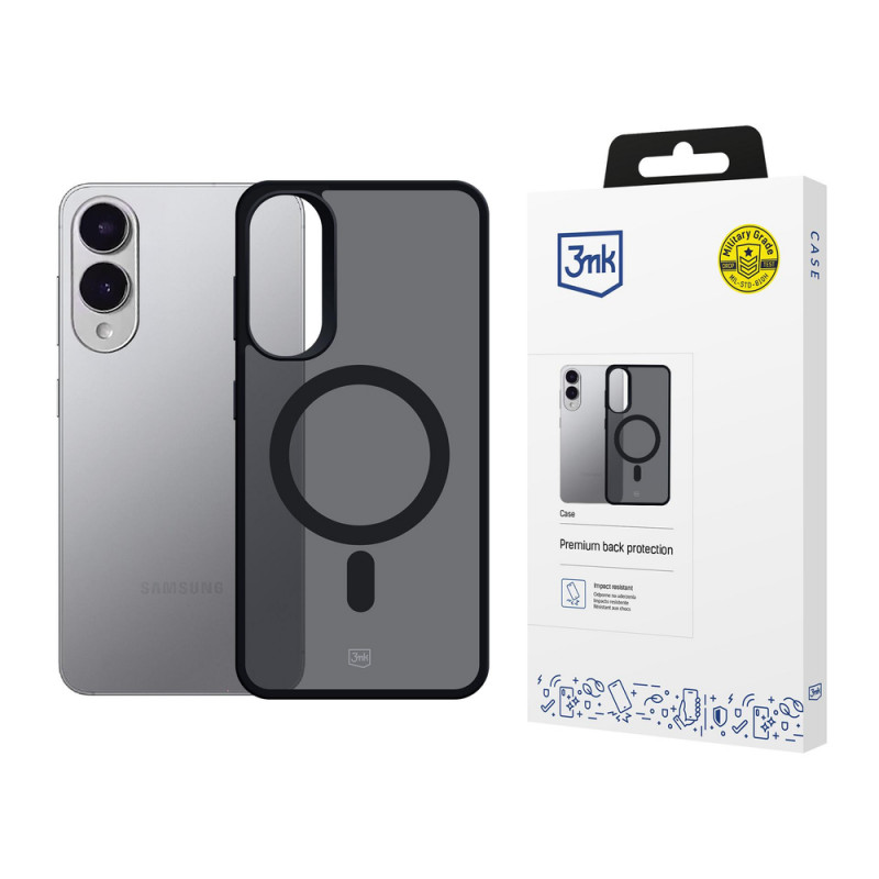 3MK Smoke MagCase etui na telefon Samsung Galaxy S25 Edge, czarne