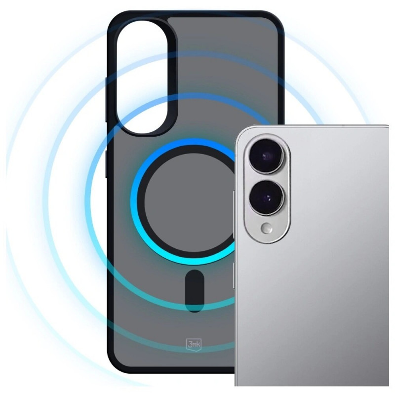 3MK Smoke MagCase etui na telefon Samsung Galaxy S25 Edge, czarne