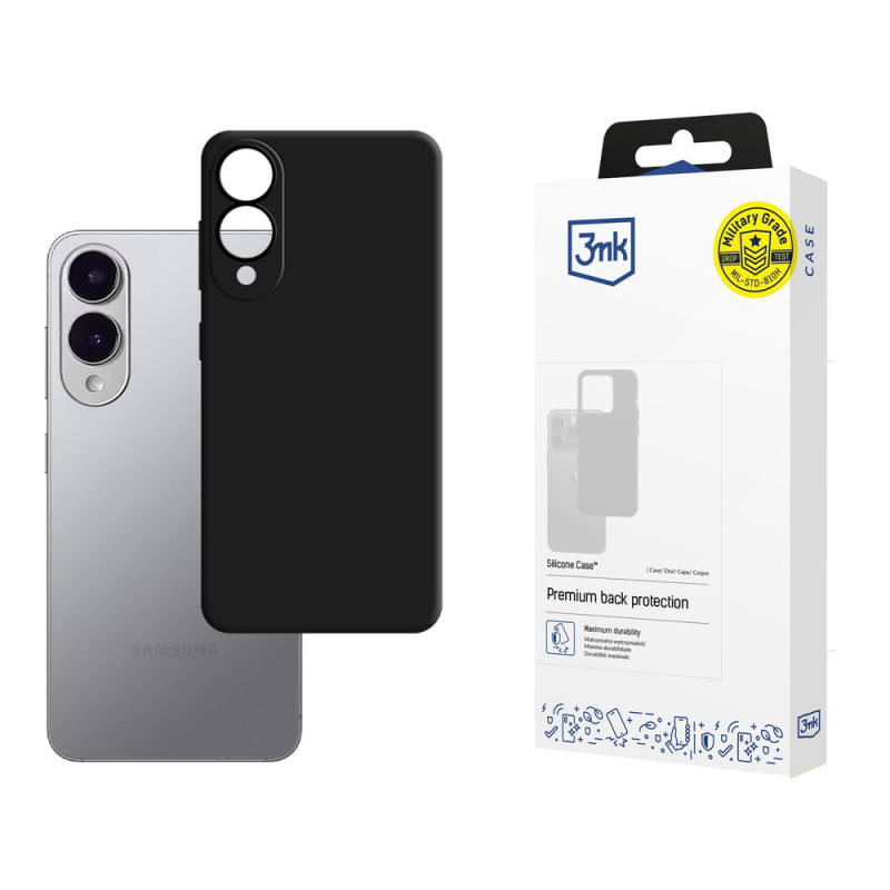 3MK etui silikonowe do Samsung Galaxy S25 Edge, czarne