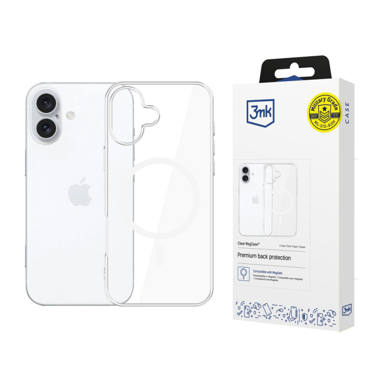 3MK Clear MagCase etui do Apple iPhone 17, przezroczyste