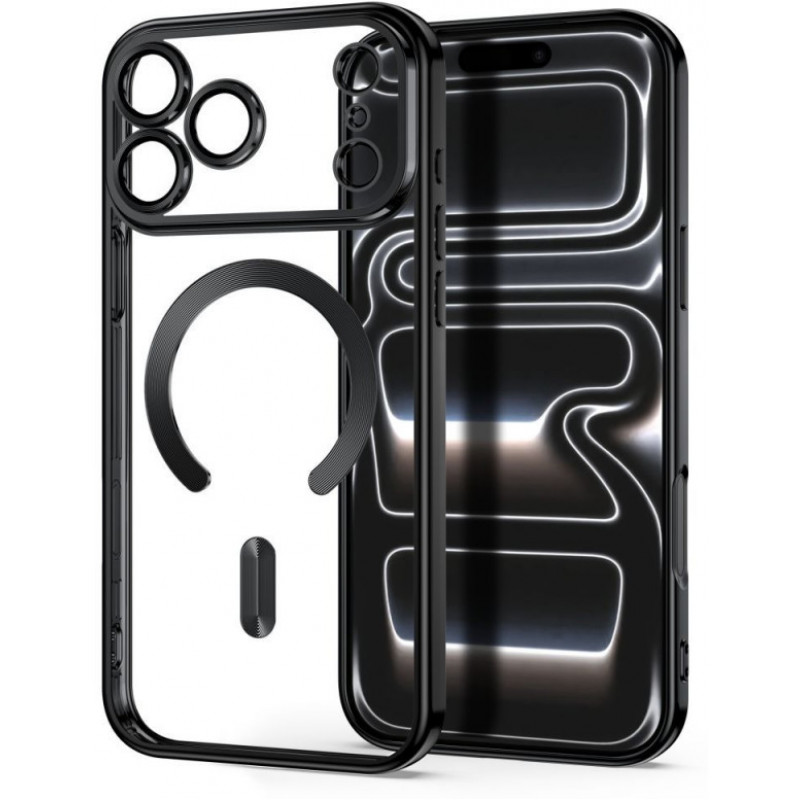 Tech-Protect MagFlex MagSafe etui do Apple iPhone 17 Pro / 18 Pro, błyszczące czarne