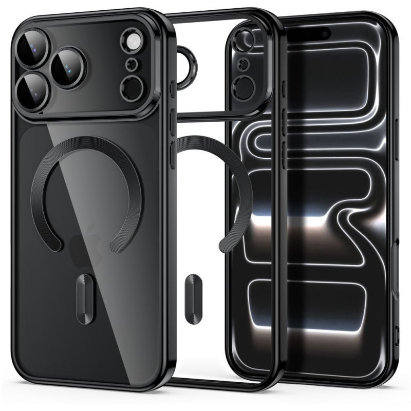Tech-Protect MagFlex MagSafe etui do Apple iPhone 17 Pro Max / 18 Pro Max, błyszczące czarne