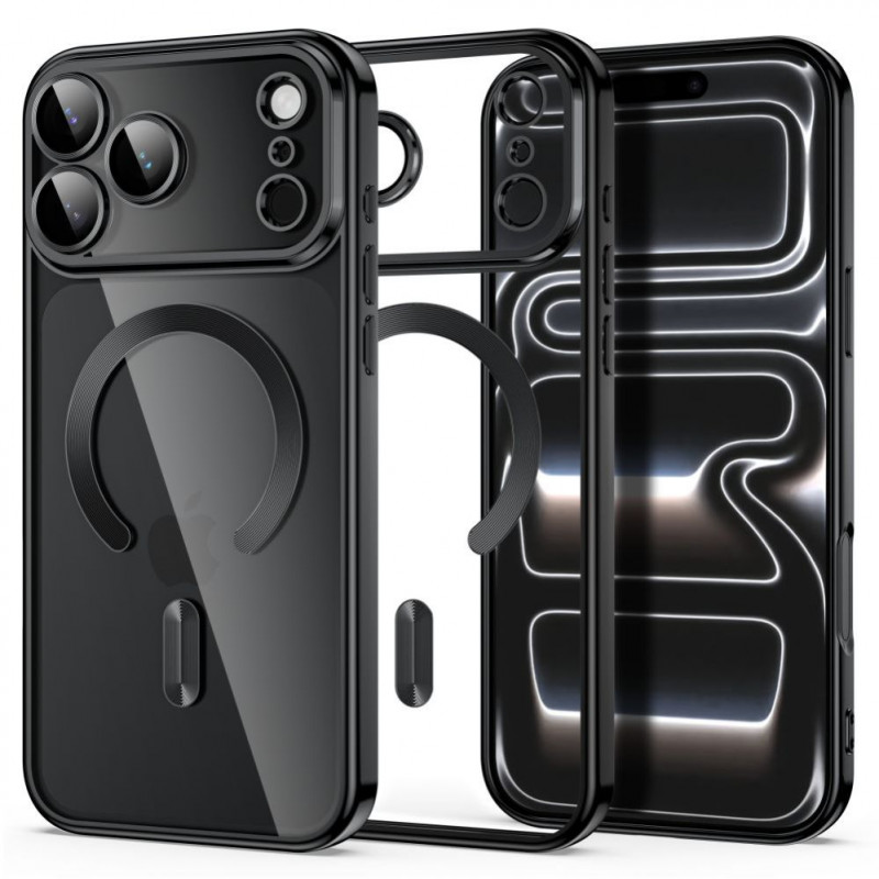 Tech-Protect MagFlex MagSafe etui do Apple iPhone 17 Pro Max / 18 Pro Max, błyszczące czarne