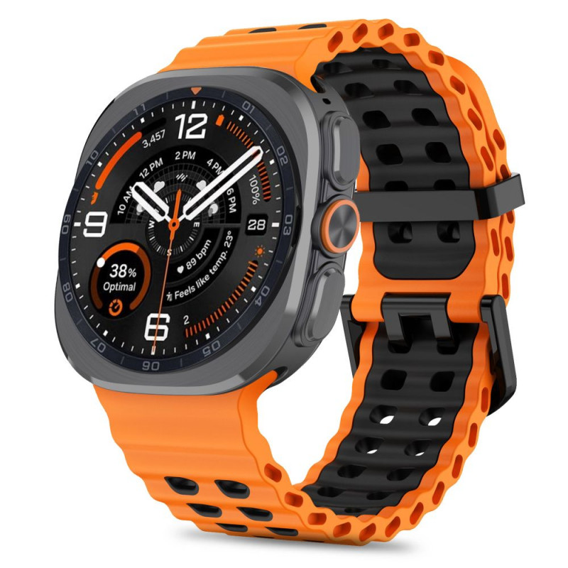 Tech-Protect Iconband Pro pasek do zegarka Samsung Galaxy Watch Ultra 1 / 2 (2024-2026), 47 mm, pomarańczowo-czarny