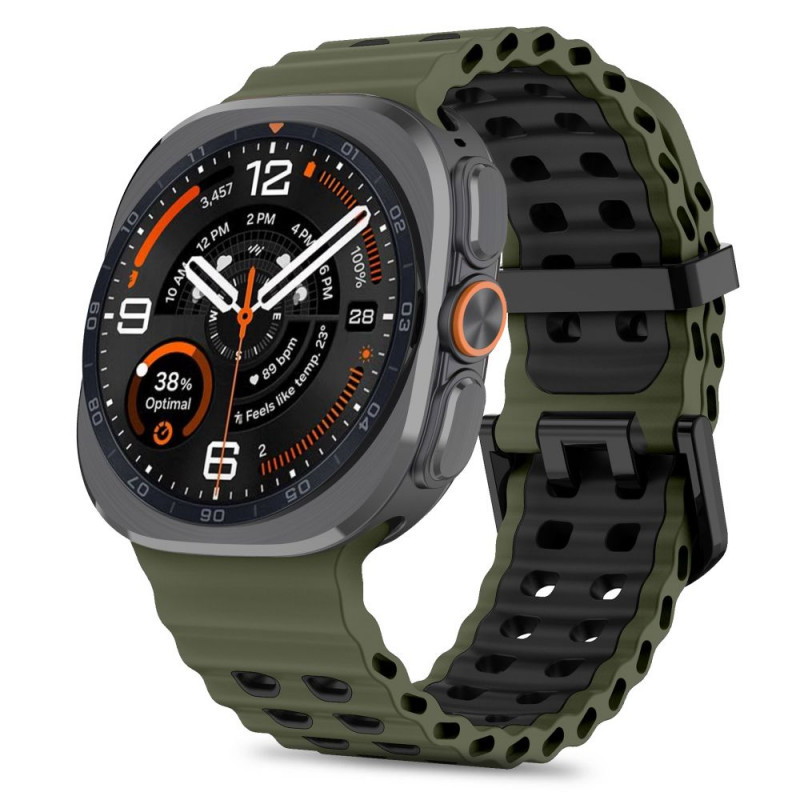 Tech-Protect Iconband Pro pasek do zegarka Samsung Galaxy Watch Ultra 1 / 2 (2024-2026), 47 mm, zielony wojskowy/czarny