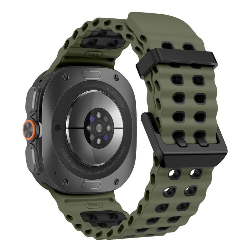 Tech-Protect Iconband Pro pasek do zegarka Samsung Galaxy Watch Ultra 1 / 2 (2024-2026), 47 mm, zielony wojskowy/czarny