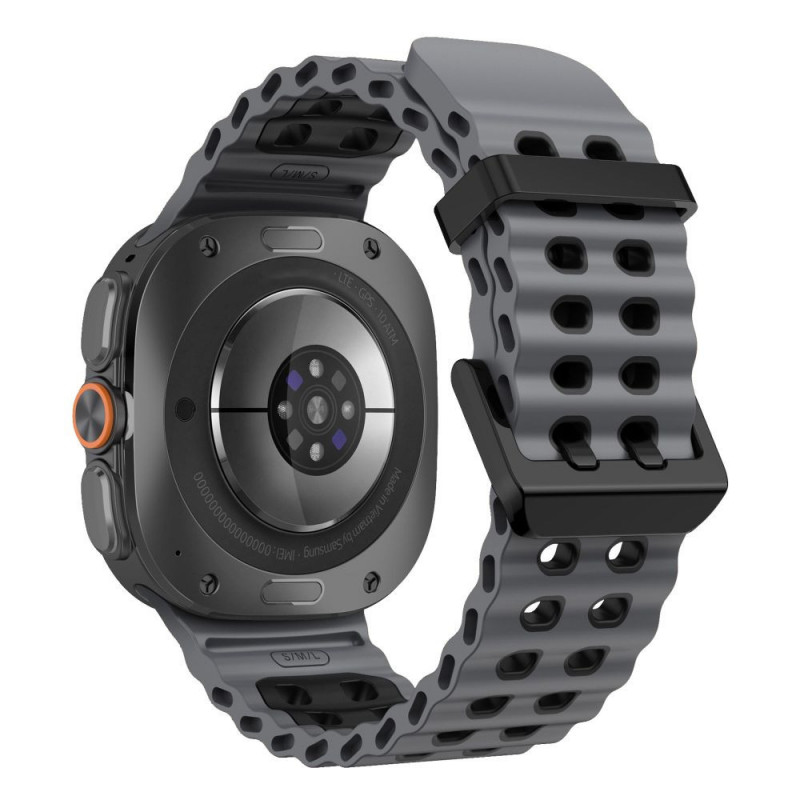 Tech-Protect Iconband Pro pasek do zegarka Samsung Galaxy Watch Ultra 1 / 2 (2024-2026), 47 mm, szaro-czarny