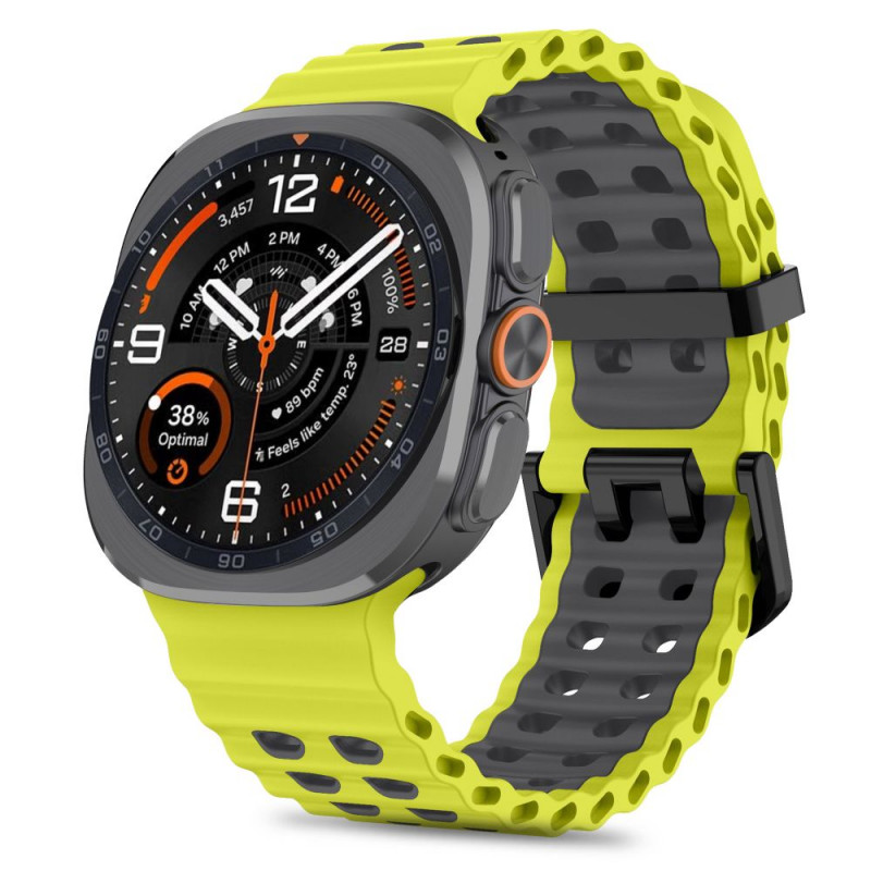 Tech-Protect Iconband Pro pasek do zegarka Samsung Galaxy Watch Ultra 1 / 2 (2024-2026), 47 mm, limonkowo-czarny