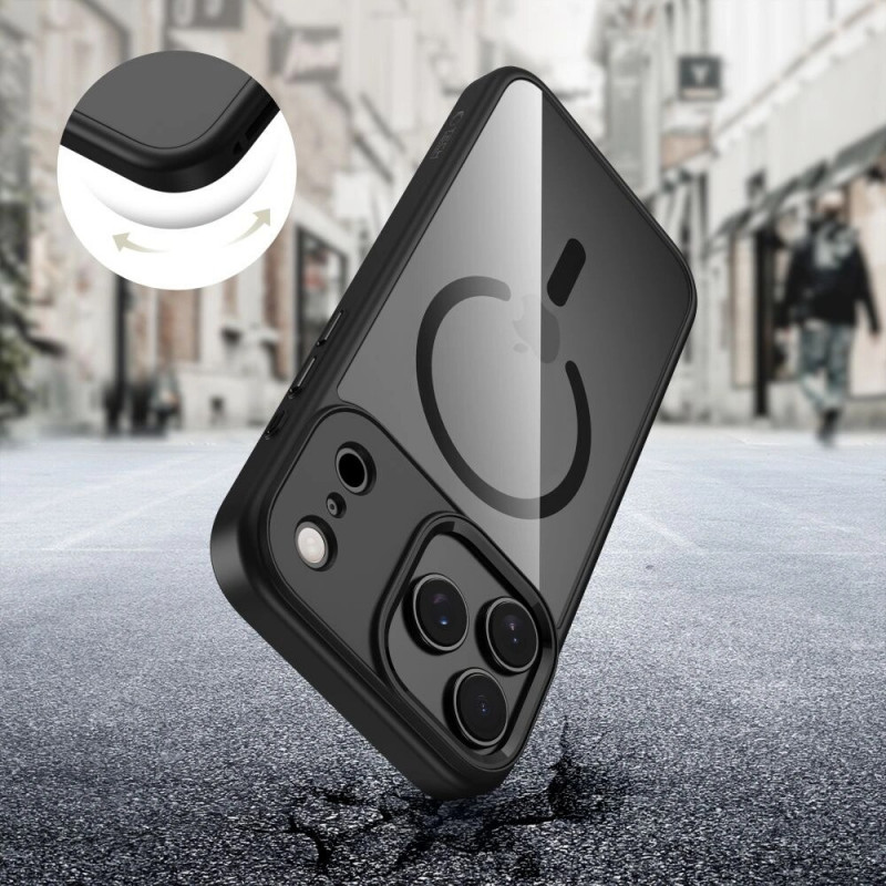 Tech-Protect MagMat MagSafe etui do Apple iPhone 17 Pro Max, czarno-przezroczyste