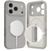 Tech-Protect Silicone MagSafe etui do Apple iPhone 17 Pro, kamiennoszare