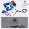 Tech-Protect UltraBoost DNA kabel 3w1 USB-A do Lightning / USB-C / Micro-USB, 3 A, 120 cm, szary (iron grey)
