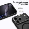 Etui Tech-Protect MagEdge MagSafe do Apple iPhone 17 Pro, matowy czarny/ciemny metaliczny szary