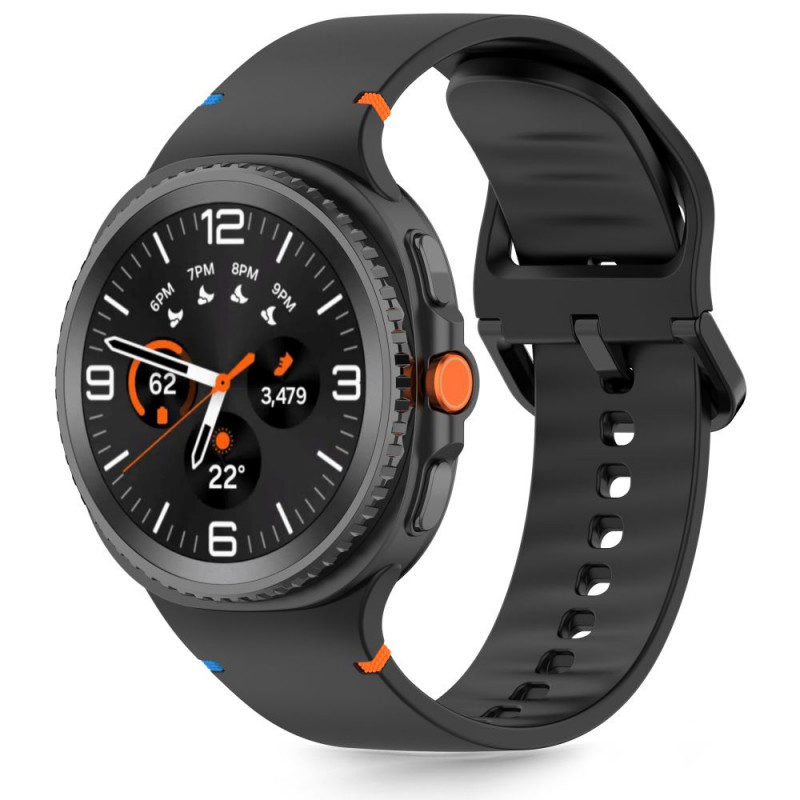 Tech-Protect Silicone pasek do Samsung Galaxy Watch 8 / 9 / Classic 40/44/46 mm, czarny