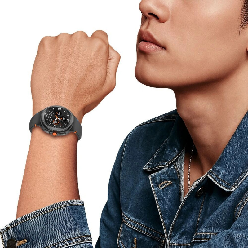 Tech-Protect Silicone pasek do Samsung Galaxy Watch 8 / 9 / Classic 40/44/46 mm, czarny