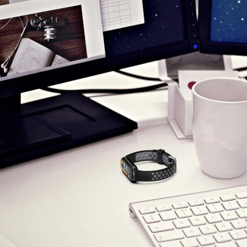 Tech-Protect IconBand Air pasek do Xiaomi Smart Band 8 / 9 / 10 / NFC, czarny/szary