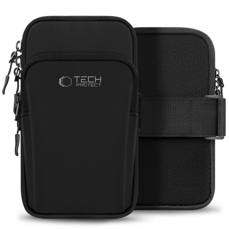 Tech-Protect M7 uniwersalne sportowe etui na ramię, czarne