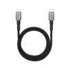 Tech-Protect Ultraboost DNA MagTwist kabel USB-C PD 100W / 5A, 100 cm, żelazny szary