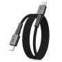 Tech-Protect Ultraboost DNA MagTwist kabel USB-C PD 100W / 5A, 200 cm, żelazny szary