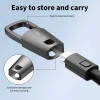 Tech-Protect Ultraboost DNA brelok kabel USB-C / USB-C PD 60W / 3A, 17 cm, żelazny szary