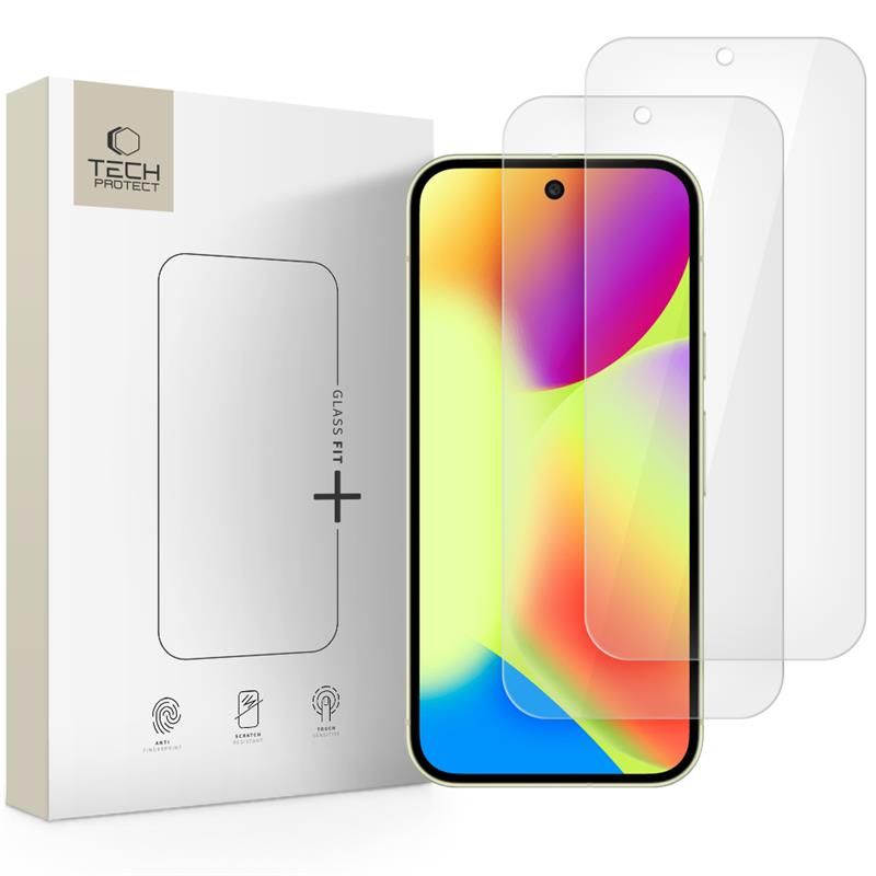 Tech-Protect Glass Fit+ szkło hartowane do Google Pixel 9 / 9 Pro / 10 / 10 Pro / 11 / 11 Pro, przezroczyste (2 szt.)