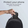 Tech-Protect SM65 uniwersalne etui na telefon 6,0-6,9 cala, ekoskóra, czarno-czerwone