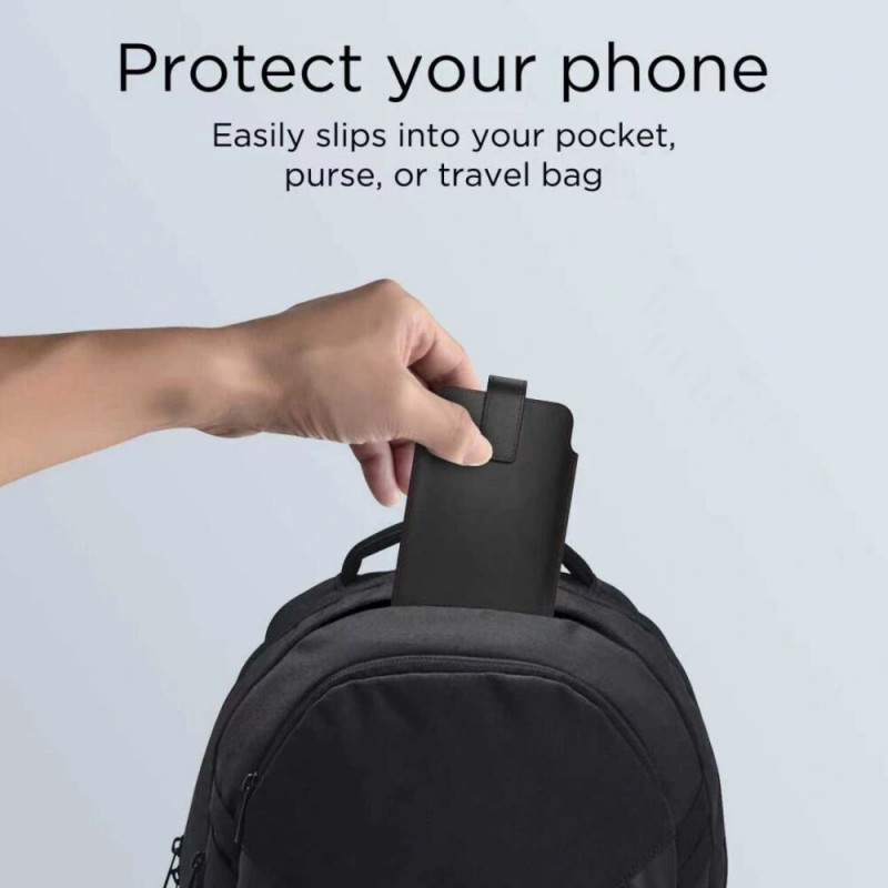 Tech-Protect SM65 uniwersalne etui na telefon 6,0-6,9 cala, ekoskóra, czarno-czerwone