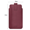 Tech-Protect SM65 uniwersalne etui na telefon 6,0-6,9 cala, ekoskóra, bordowe