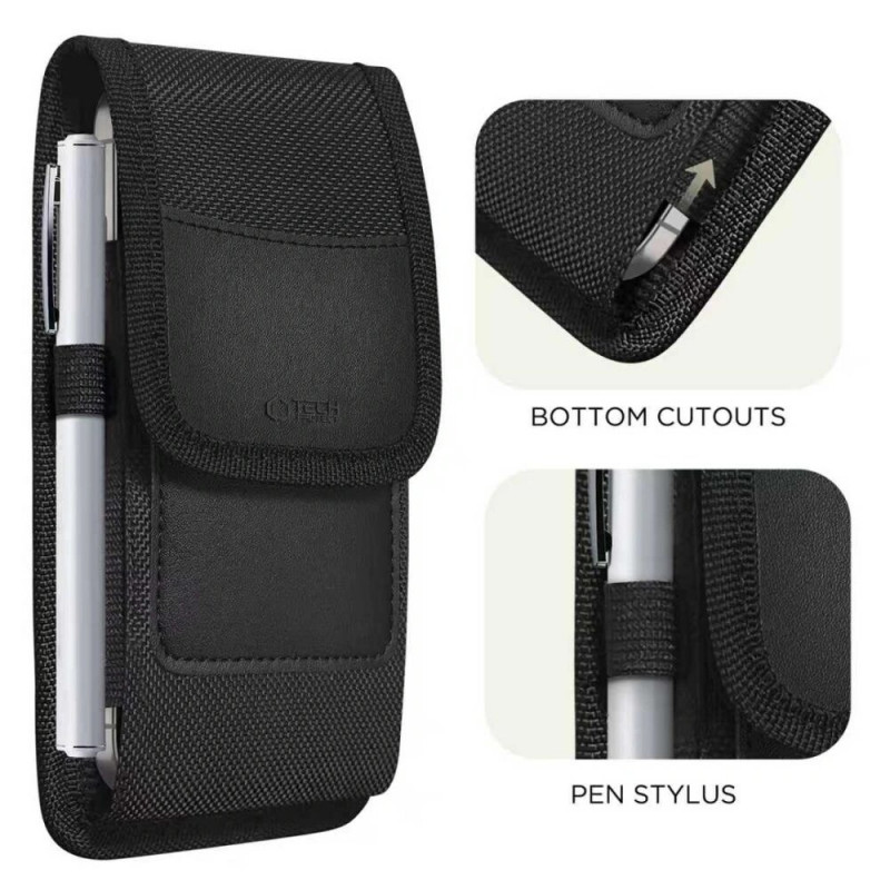 Tech-Protect SM85 uniwersalne etui na pas na telefon 5,8-6,8 cala, nylon, czarne