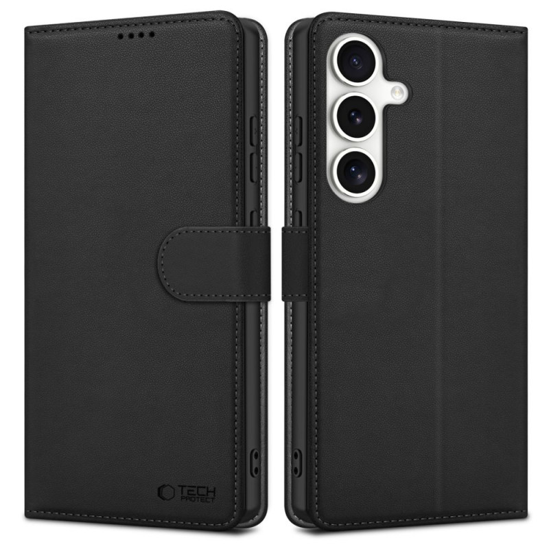 Tech-Protect Wallet etui z portfelem do Samsung Galaxy S25 FE, czarne