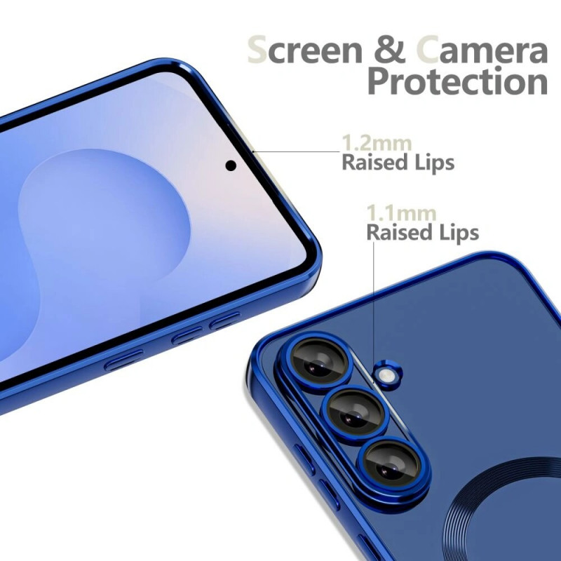 Tech-Protect Magflex MagSafe etui do Samsung Galaxy S25 FE, granatowe
