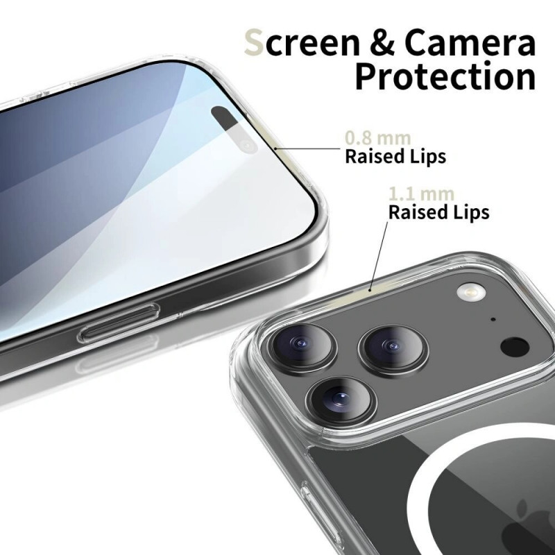 Tech-Protect FlexAir Hybrid MagSafe etui do Google Pixel 10 / 10 Pro, przezroczyste