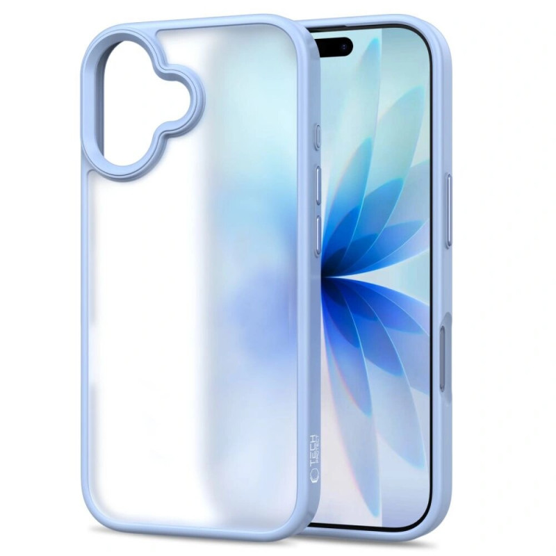 Tech-Protect MagMat THP4944 etui do Apple iPhone 17, matowe w kolorze mglistego błękitu