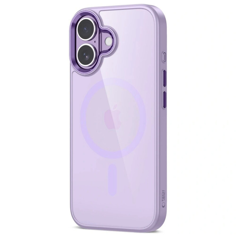 Tech-Protect MagMat MagSafe etui do Apple iPhone 17, lawendowe/przezroczyste