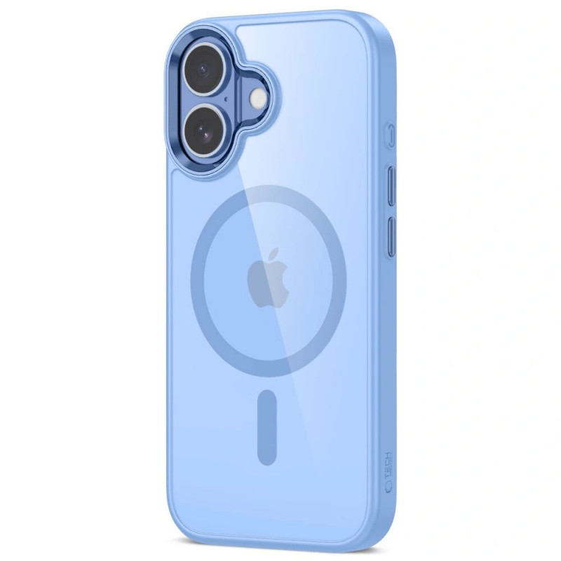 Tech-Protect MagMat MagSafe etui do Apple iPhone 17, mgliście niebieskie/przezroczyste
