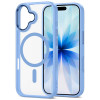 Tech-Protect MagMat MagSafe etui do Apple iPhone 17, mgliście niebieskie/przezroczyste