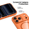 Tech-Protect MagMat MagSafe etui do Apple iPhone 17 Pro Max, kosmicznie pomarańczowe/przezroczyste